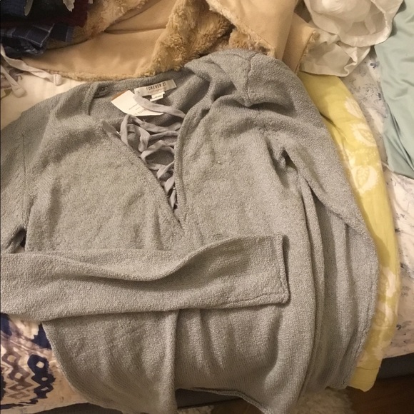 Forever 21 Tops - Grey long sleeve